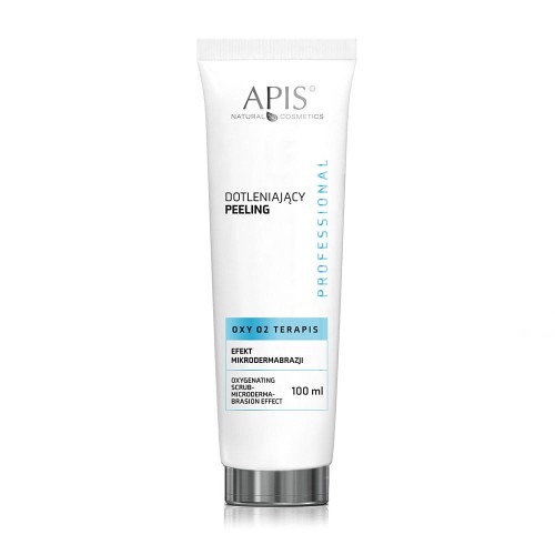 Apis OXY O2 Scrub Peeling | Mit Mikrodermabrasion-Effekt, Vulkanischen Partikeln & Q10 – Für Müde, Matte Haut – 100 Ml