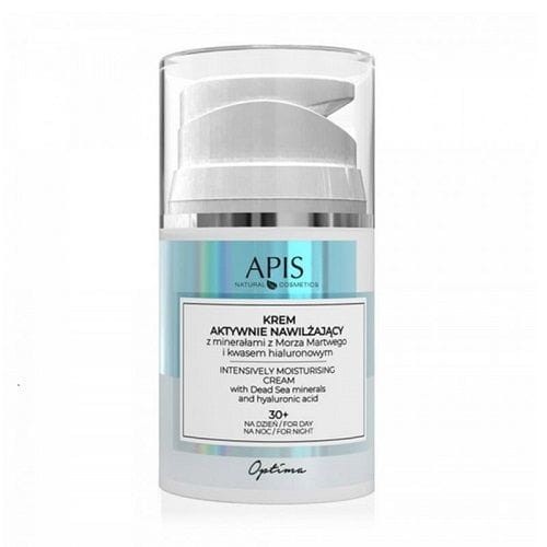 APIS Optima, Krem aktywnie nawilżający z minerałami z Morza Martwego i kwasem hialuronowym, dzień i noc 30+ 50ml.jpg