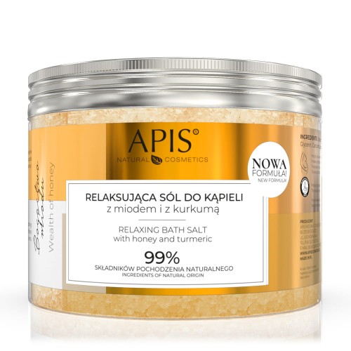APIS Relaxing bath salt with honey and turmeric 650g