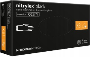 Gloves NITRYLEX BLACK 100 XS