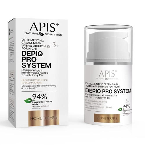 APIS Depiq Pro System Depigmentierende Nachtcreme-Maske mit Arbutin 1% 50ml.jpg