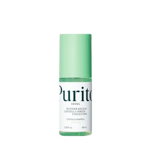 Parfümfreies Serum Purito mit Centella Asiatica, 60 ml. Ideal für empfindliche und gereizte Haut. Wirkt beruhigend, regenerierend und entzündungshemmend.