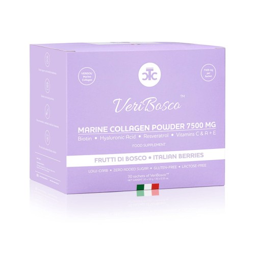 Produktbild-VeriBosco-Collagen-7500-mg--Kollagen-Nahrungsergänzungsmittel-in-30-Beuteln,-zuckerfrei,-glutenfrei,-laktosefrei.-Unterstützt-Haut,-Haare-und-Nägel,-frutti-di-bosco-Geschmack.30.jpg