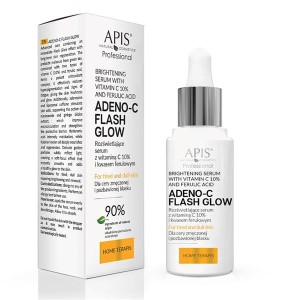 APIS Adeno-C Flash Glow Leuchtende Gesichtsampullen mit Vitamin C und Adenosin 10x3ml