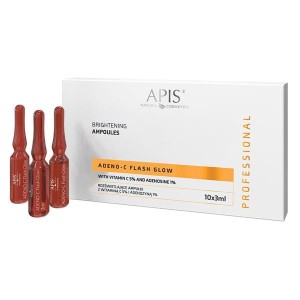 APIS Adeno-C Flash Glow Aufhellende Gesichtsampullen mit Vitamin C und Adenosin 10x3ml