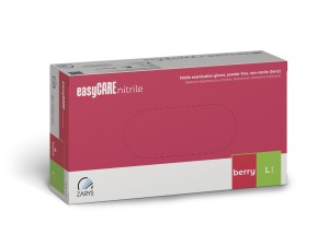 easyCARE puderfreie Nitril-Handschuhe BERRY– 100 Stück, L