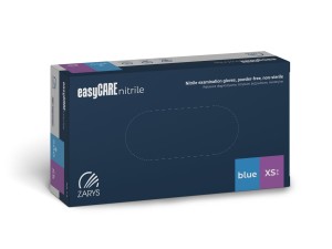 easyCARE Nitrile Powder-Free Gloves BLUE 100 pcs XS