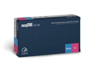 easyCARE Nitrile Powder-Free Gloves BLUE 100 pcs S