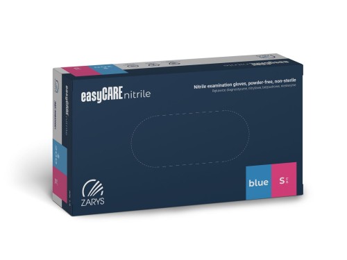 easyCARE puderfreie Nitril-Handschuhe BLUE – 100 Stück, S