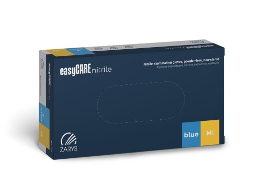 easyCARE puderfreie Nitril-Handschuhe BLUE – 100 Stück, M