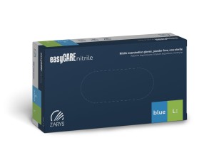 easyCARE Nitrile Powder-Free Gloves BLUE 100 pcs L