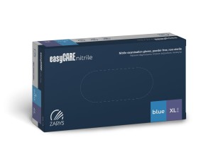 easyCARE puderfreie Nitril-Handschuhe BLUE – 100 Stück, XL